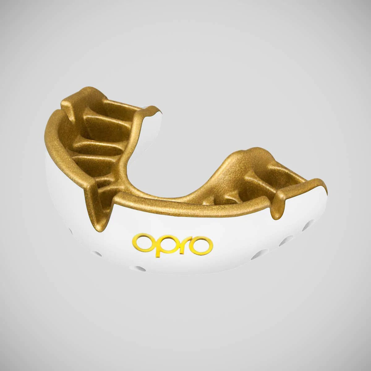 White/Gold Opro Gold Self-Fit Mouth Guard