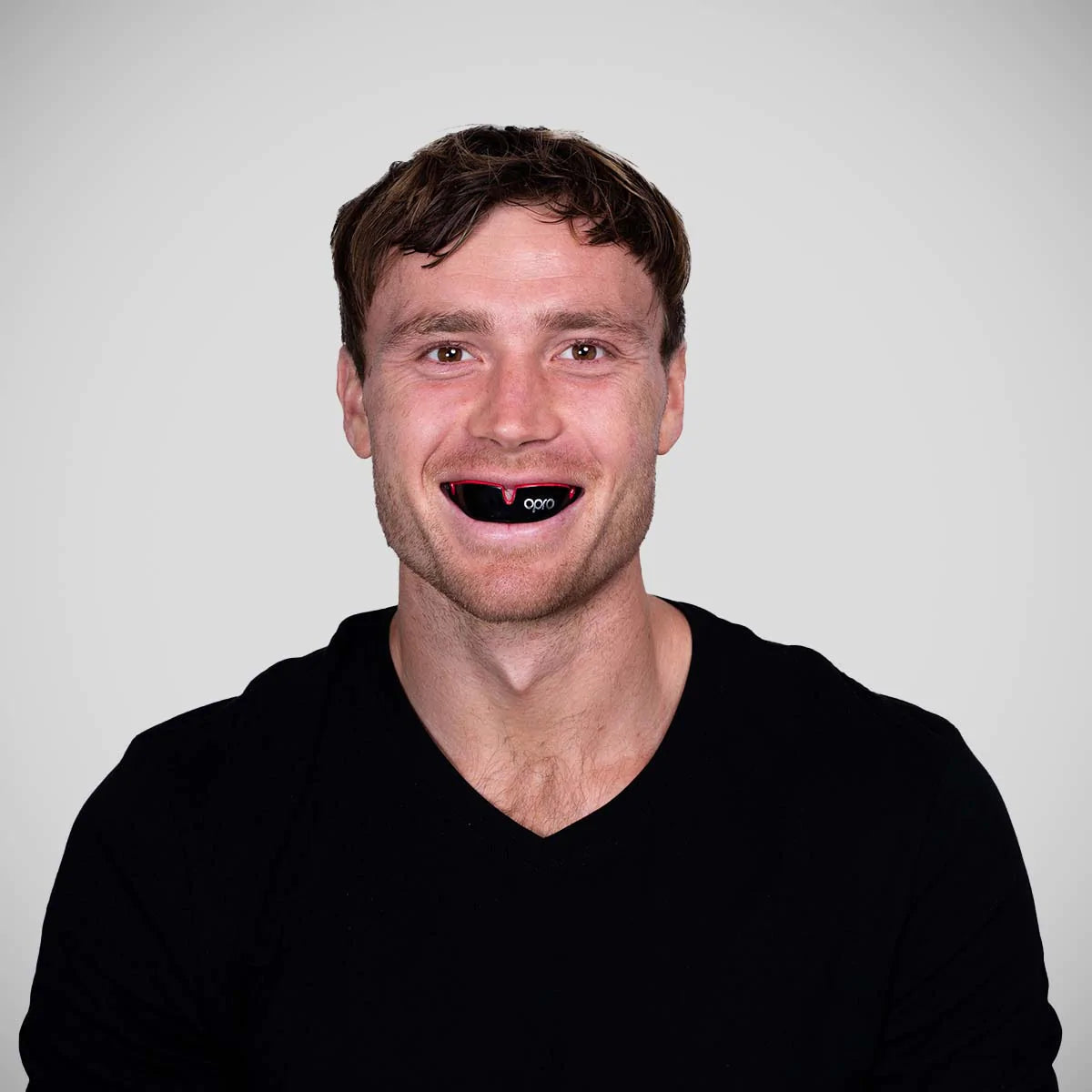 Black/Red Opro Silver Self-Fit Mouth Guard