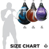 Red Aqua 15" 75lb Energy Punching Bag