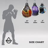 Purple Aqua 15" 75lb Energy Punching Bag