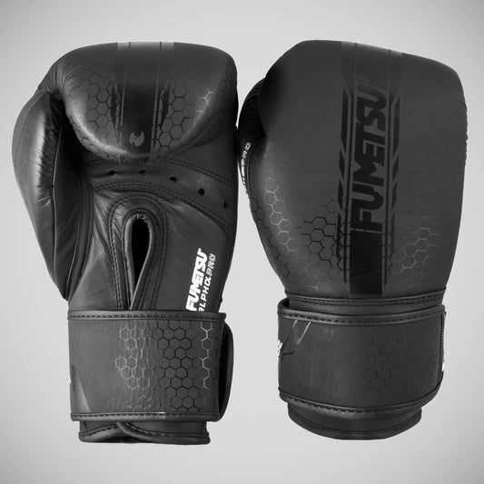 Black/Black Fumetsu Alpha Pro Boxing Gloves