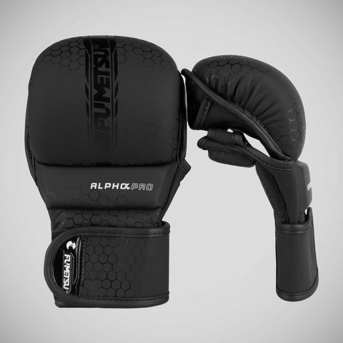 Black/Black Fumetsu Alpha Pro MMA Sparring Gloves