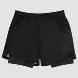 Black/Black Fumetsu Mjolnir Dual Layer Training Shorts