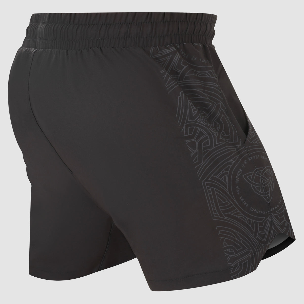 Black/Black Fumetsu Mjolnir V-Lite Training Shorts