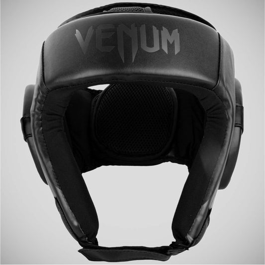 Black/Black Venum Challenger Open Face Head Guard