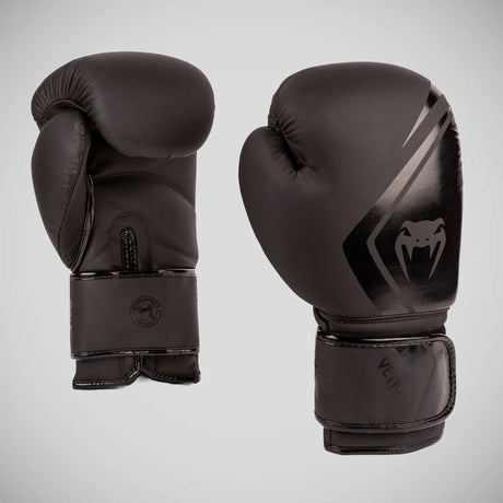 Black/Black Venum Contender 2.0 Boxing Gloves