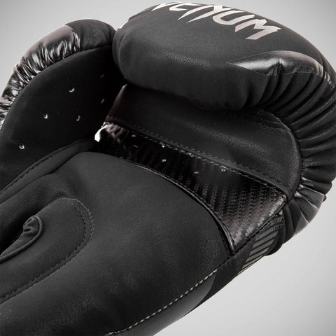 Black/Black Venum Impact Boxing Gloves