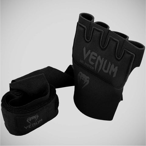 Black/Black Venum Kontact Gel Wrap Gloves