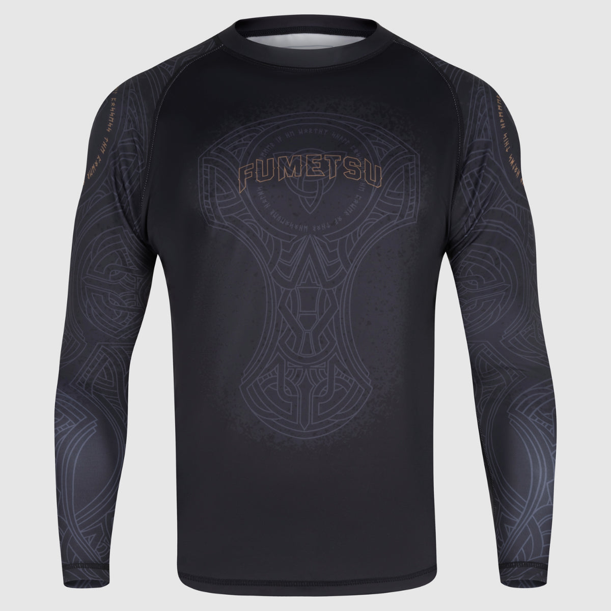 Black/Bronze Fumetsu Mjolnir Long Sleeve Rash Guard