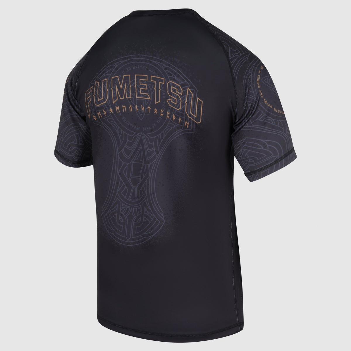 Black/Bronze Fumetsu Mjolnir Short Sleeve Rash Guard