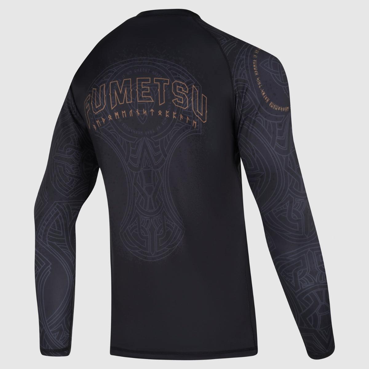 Black/Bronze Fumetsu Mjolnir Long Sleeve Rash Guard