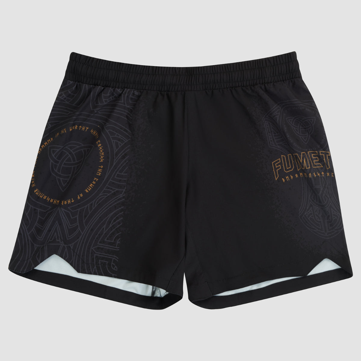 Black/Bronze Fumetsu Mjolnir V-Lite Fight Shorts