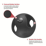 Black Bytomic Double Grip Medicine Ball 4kg