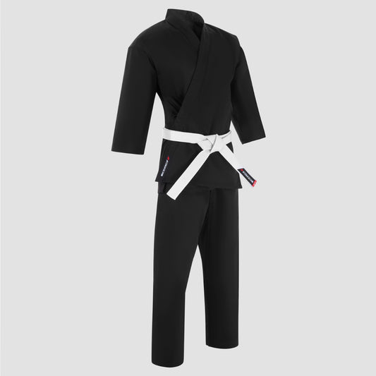 Black Bytomic Red Label 7oz Lightweight Kids Karate Uniform