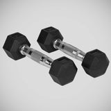 Black Bytomic Rubber 1kg Hexagon Dumbbell Set