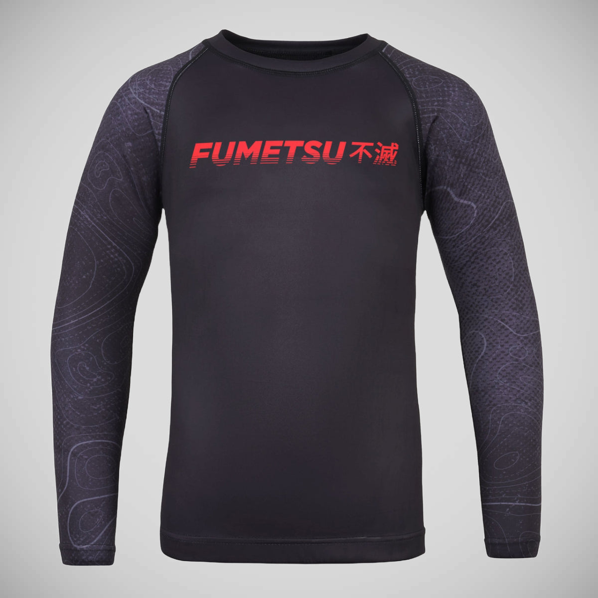 Black Fumetsu Arc Kids Long Sleeve Rash Guard