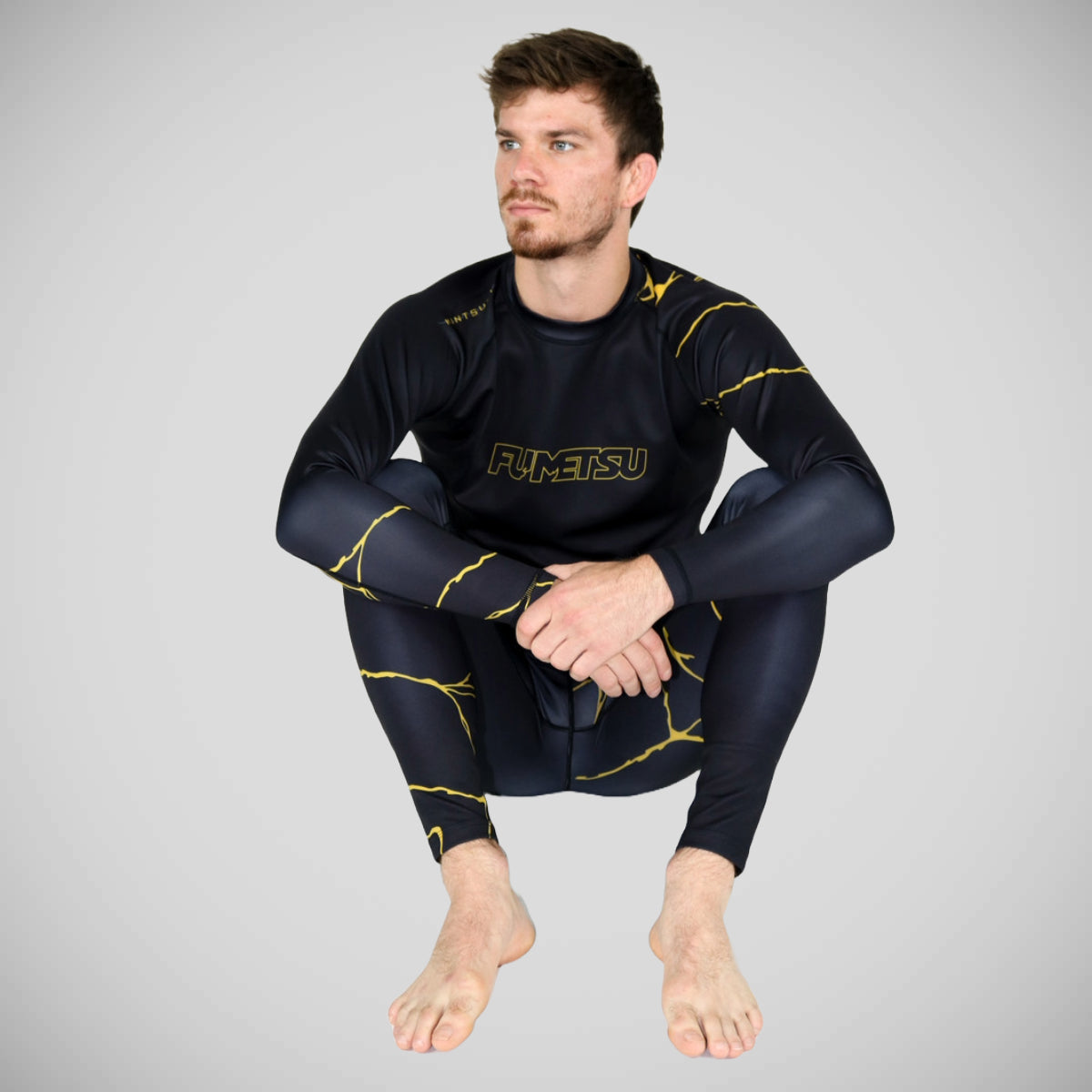 Black Fumetsu Kintsugi Long Sleeve Rash Guard