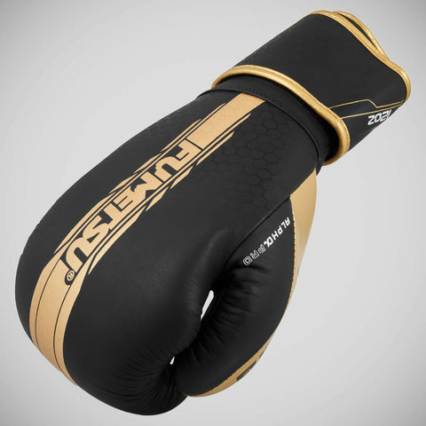 Black/Gold Fumetsu Alpha Pro Boxing Gloves