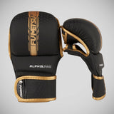 Black/Gold Fumetsu Alpha Pro MMA Sparring Gloves