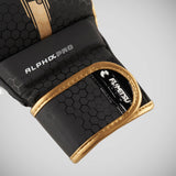 Black/Gold Fumetsu Alpha Pro MMA Sparring Gloves