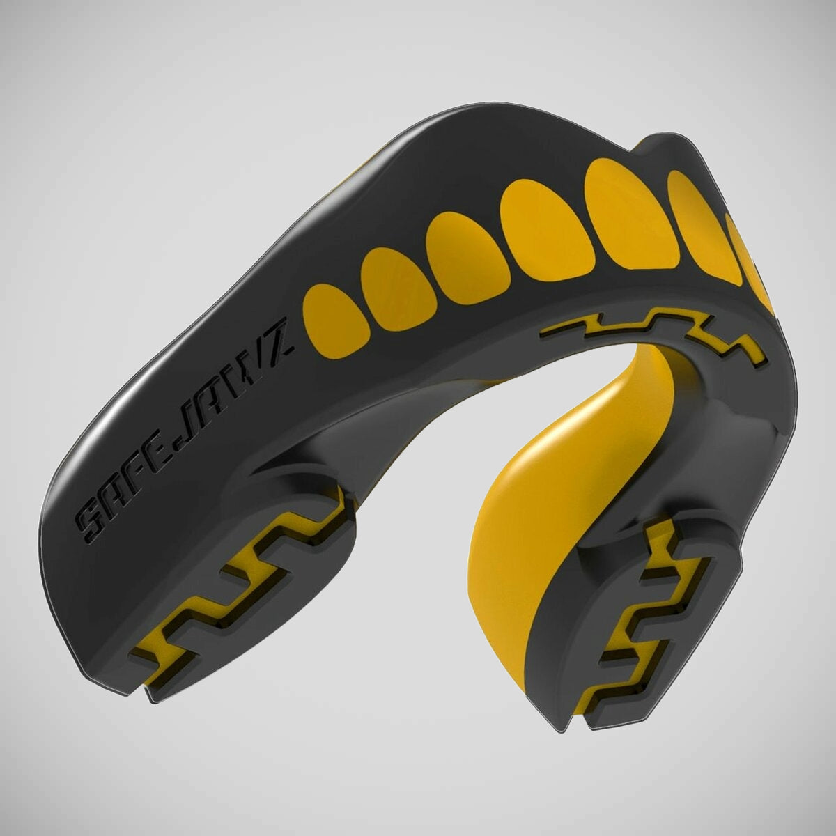 Black/Gold SafeJawz Extro Goldie Mouth Guard