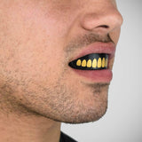 Black/Gold SafeJawz Extro Goldie Mouth Guard