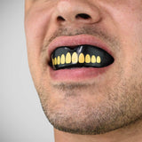 Black/Gold SafeJawz Extro Goldie Mouth Guard