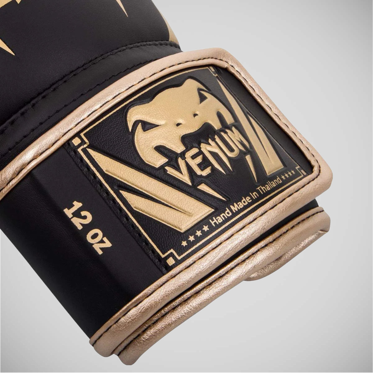 Black/Gold Venum Elite Boxing Gloves