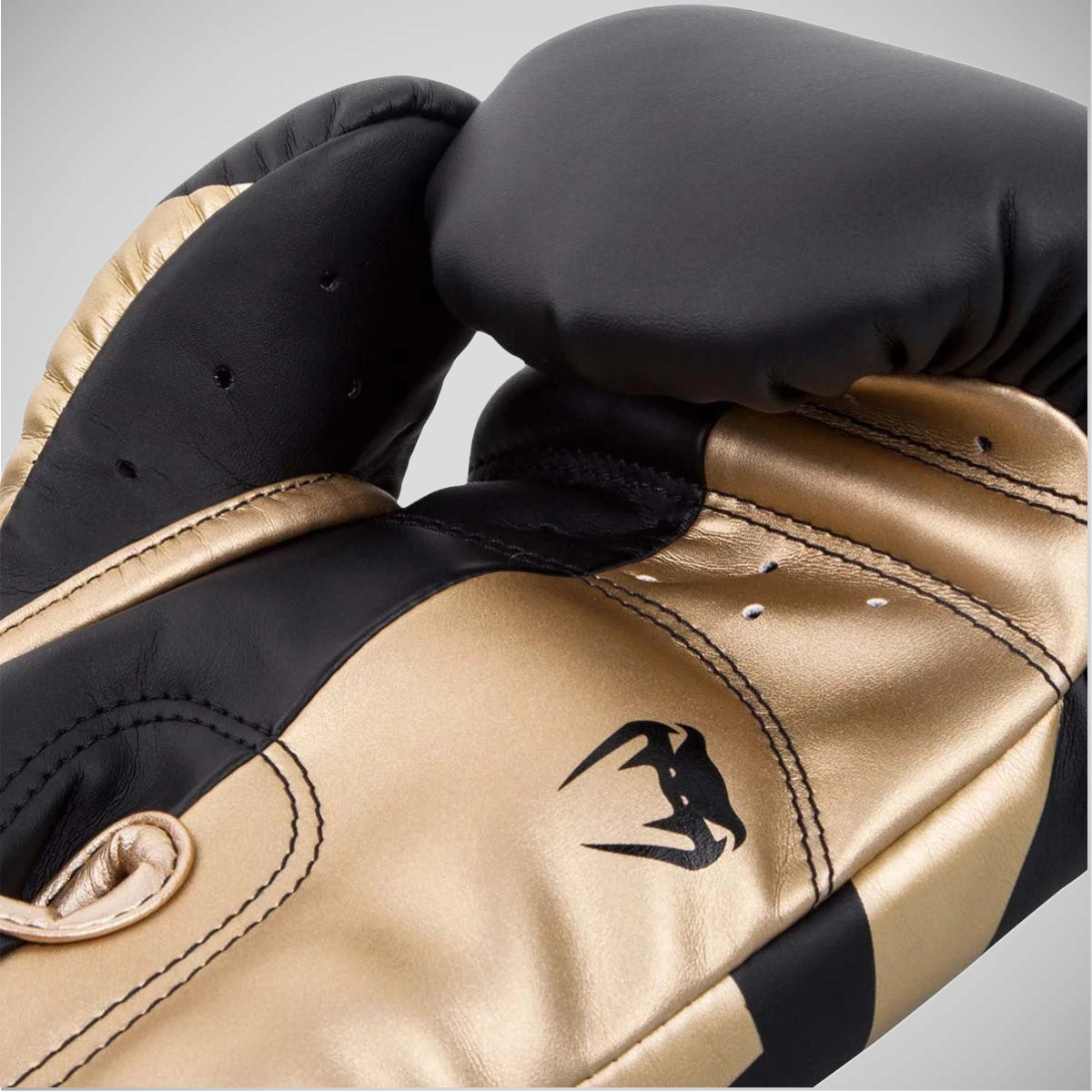 Black/Gold Venum Elite Boxing Gloves