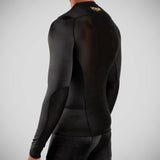 Black/Gold Venum G-Fit Long Sleeve Rash Guard