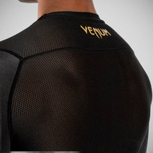 Black/Gold Venum G-Fit Long Sleeve Rash Guard