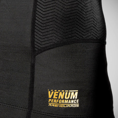 Black/Gold Venum G-Fit Long Sleeve Rash Guard