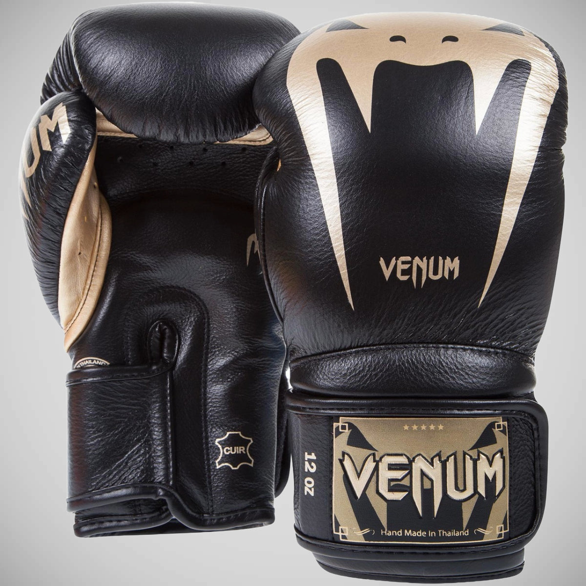 Black/Gold Venum Giant 3.0 Boxing Gloves