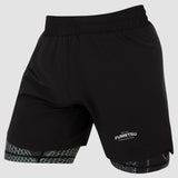 Black/Khaki Fumetsu Anaconda Womens Dual Layer Fight Shorts