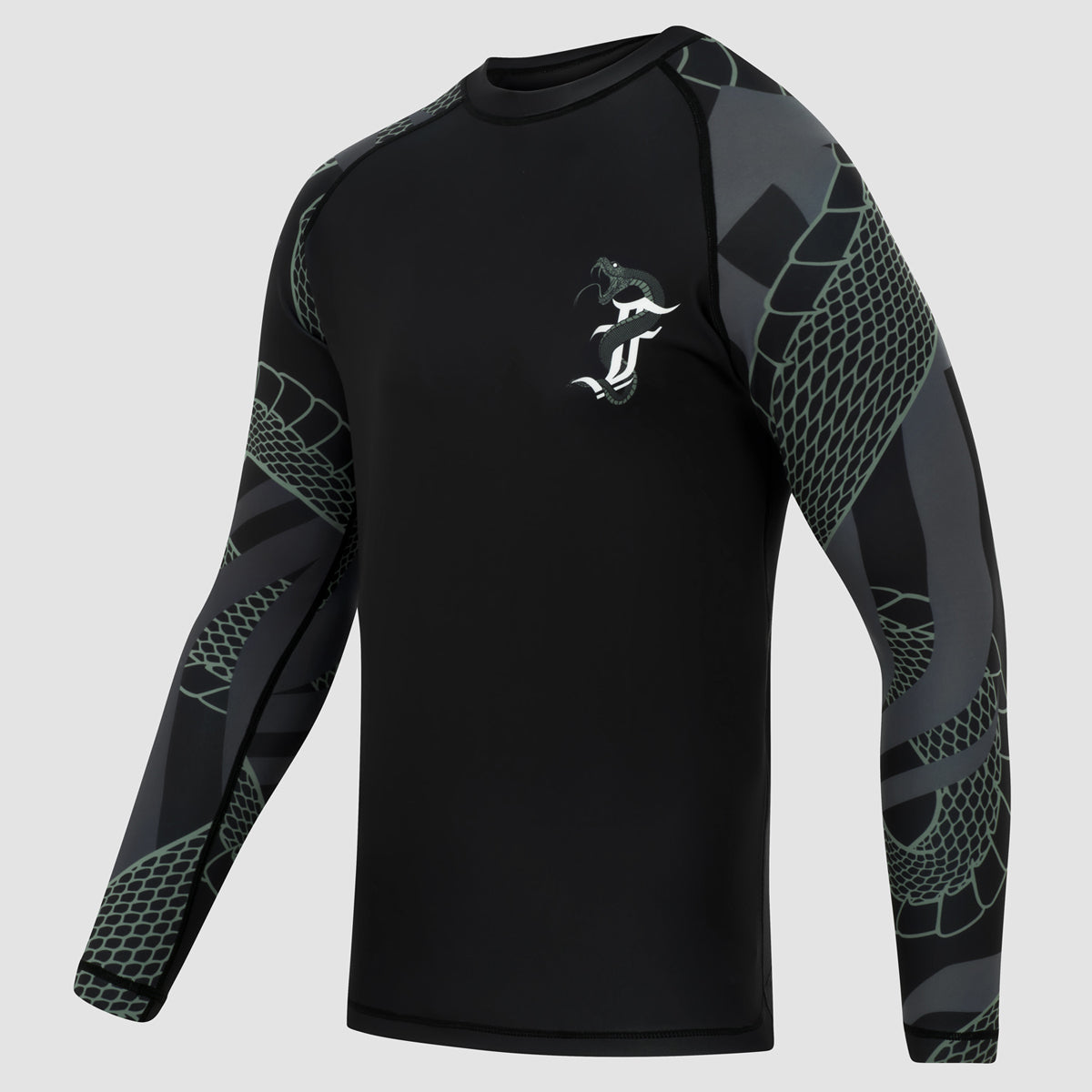 Black/Khaki Fumetsu Anaconda Womens Long Sleeve Rash Guard