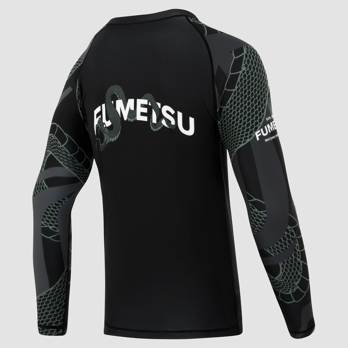 Black/Khaki Fumetsu Anaconda Womens Long Sleeve Rash Guard