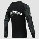 Black/Khaki Fumetsu Anaconda Womens Long Sleeve Rash Guard