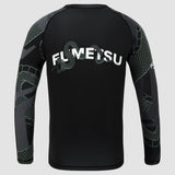 Black/Khaki Fumetsu Anaconda Womens Long Sleeve Rash Guard