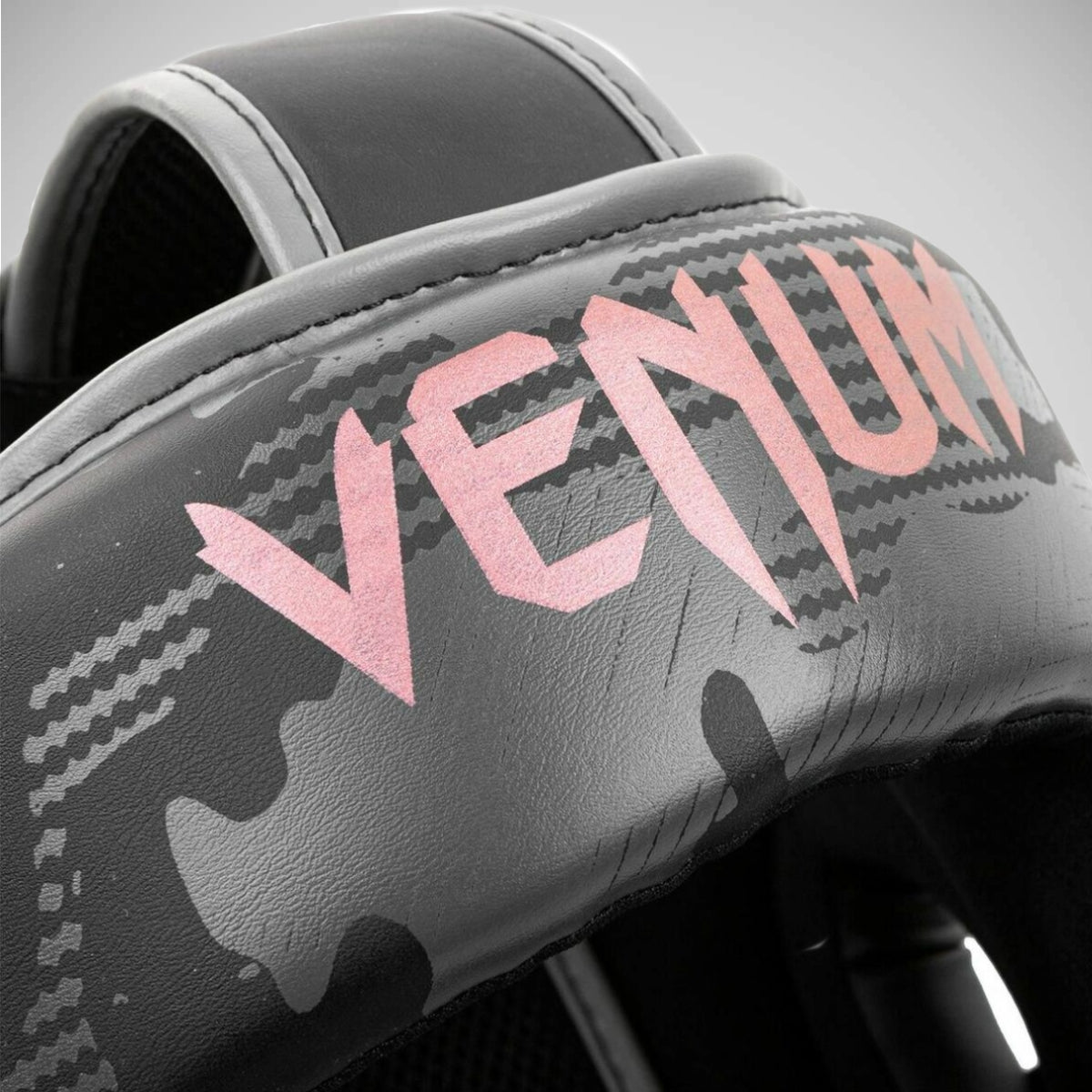 Black/Pink Venum Elite Head Guard