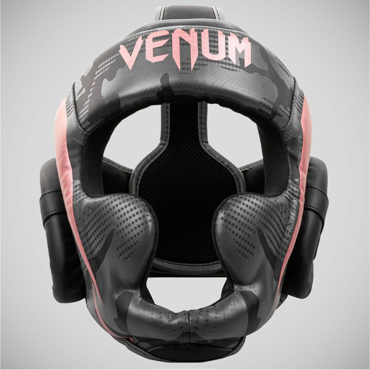 Black/Pink Venum Elite Head Guard