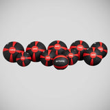 Black/Red Bytomic 8kg Rubber Medicine Ball