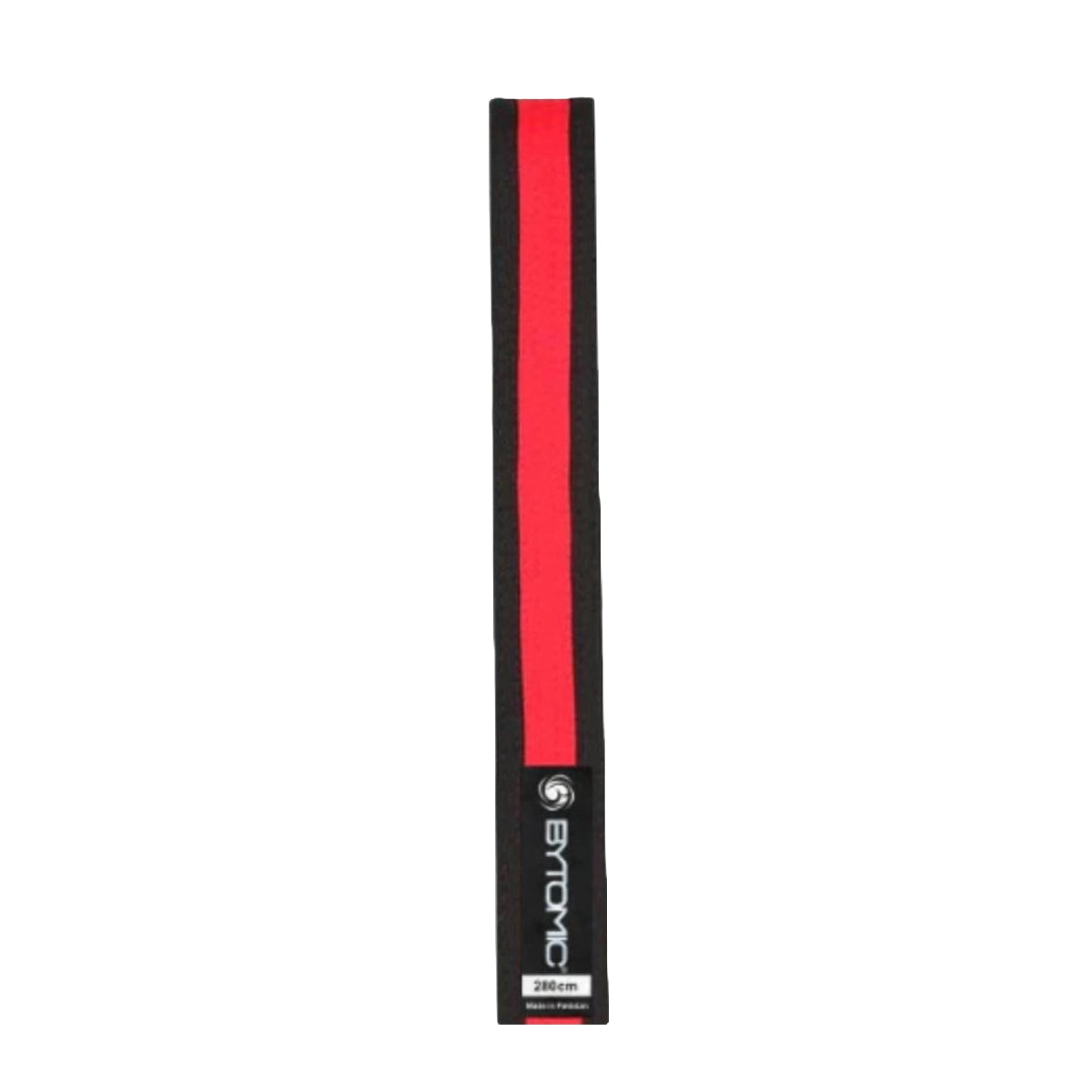 Black/Red Bytomic Coloured Stripe Martial Arts Belt 10 Pack from Bytomic