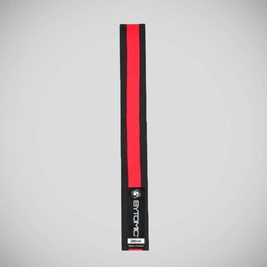 Black/Red Bytomic Coloured Stripe Martial Arts Belt 10 Pack