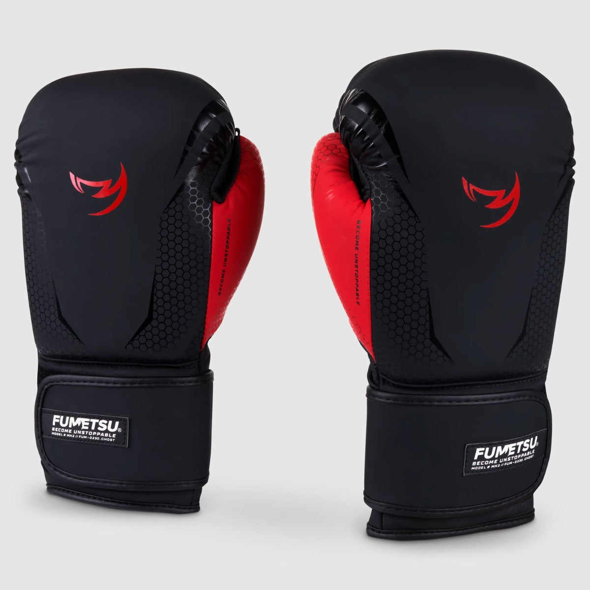 Black/Red Fumetsu Ghost MK2 Boxing Gloves