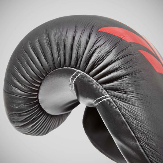 Black/Red Reebok Leather Boxing Gloves