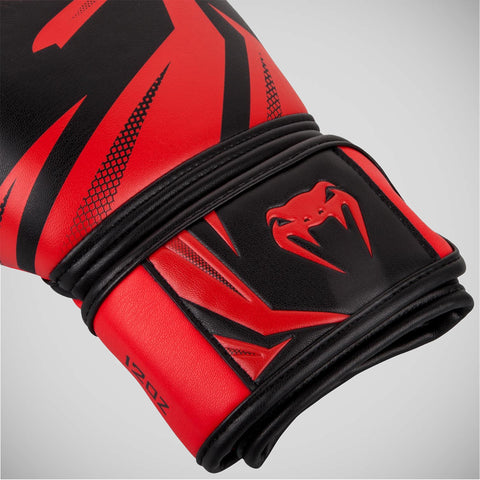 Black/Red Venum Challenger 3.0 Boxing Gloves