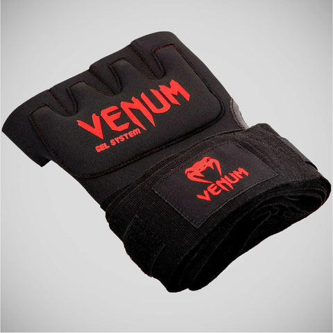 Black/Red Venum Kontact Gel Wrap Gloves