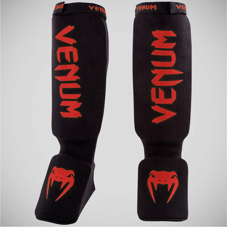 Venum Kontact Shin Instep Guards Black/Red