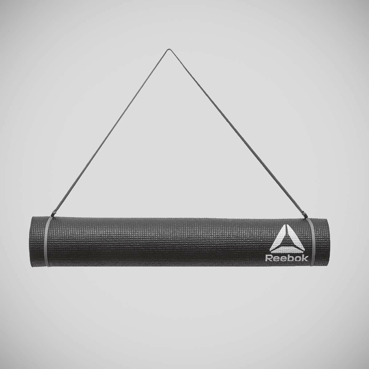 Black Reebok 4mm Logo Yoga Mat