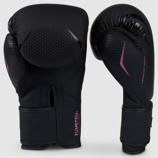 Black/Rose Fumetsu Ghost MK2 Boxing Gloves